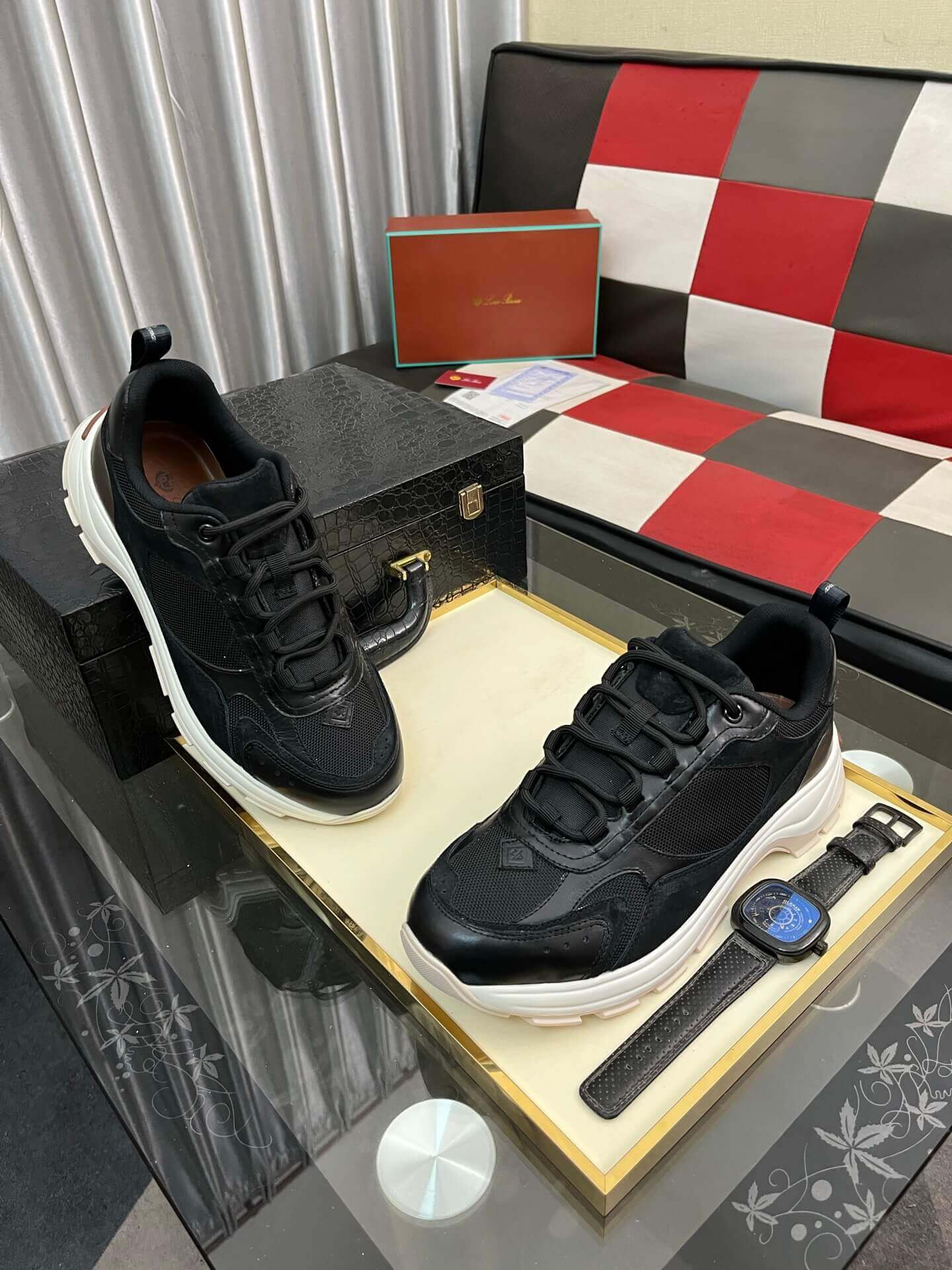 Loro Piana Cairn Walk Sneaker Black 9 Loro Piana Cairn Walk Sneaker Black - Image 9