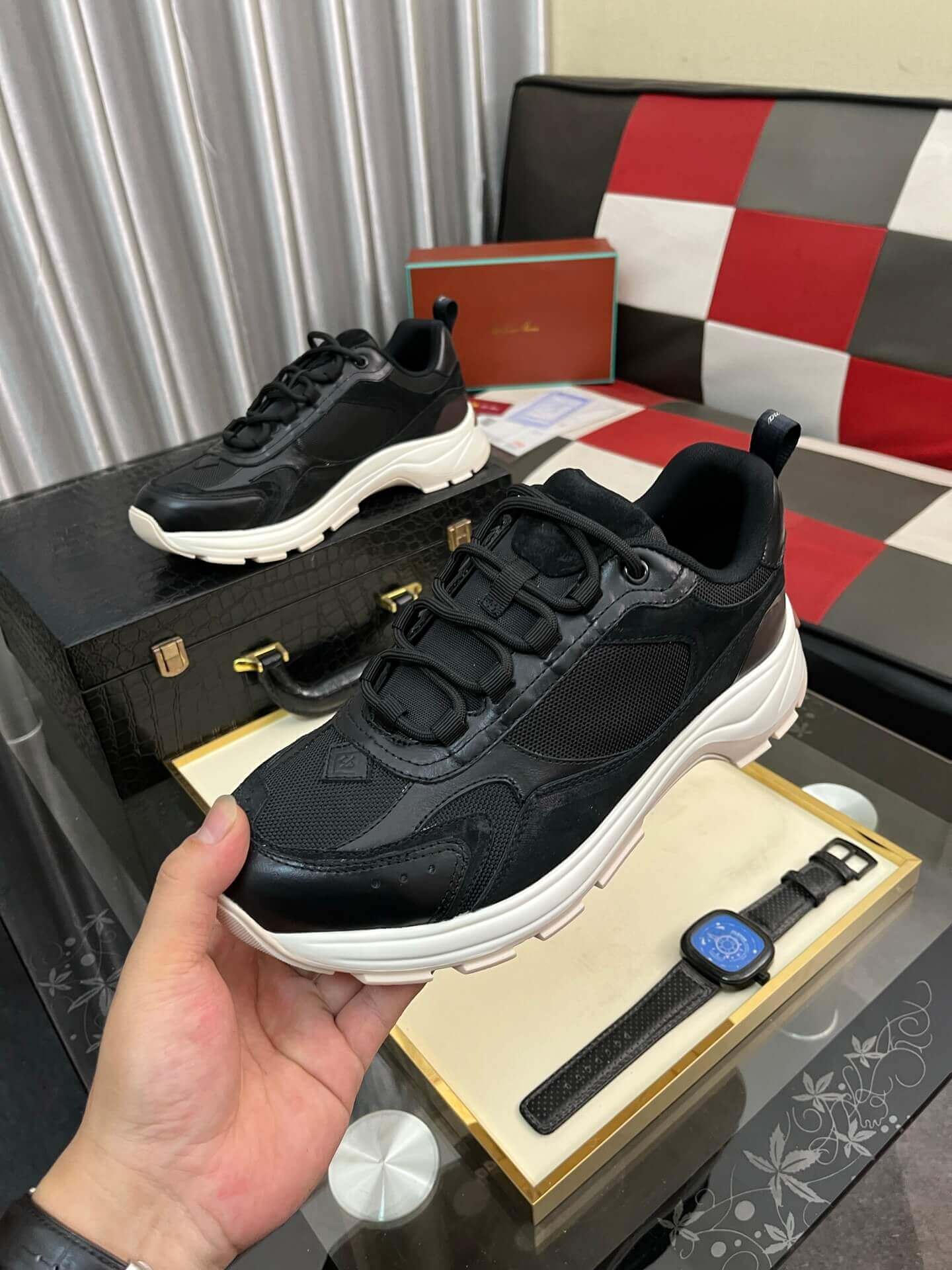 Loro Piana Cairn Walk Sneaker Black 7 Loro Piana Cairn Walk Sneaker Black - Image 7