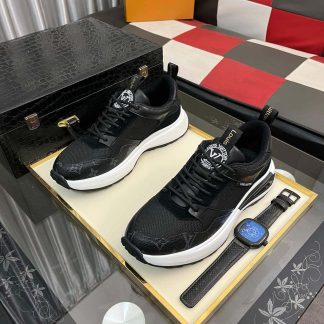 Louis Vuitton LV Run Black Trainer Sneakers
