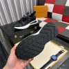 blackLouisVuittonTrainersneakerwithwhiteaccents_3 Louis Vuitton LV Run Black Trainer Sneakers