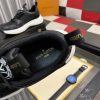 blackLouisVuittonTrainersneakerwithwhiteaccents_4 Louis Vuitton LV Run Black Trainer Sneakers