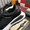 blackLouisVuittonTrainersneakerwithwhiteaccents_7 Louis Vuitton LV Run Black Trainer Sneakers