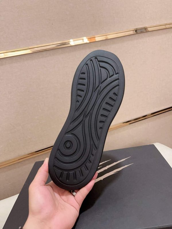 Philip Plein Leather Low-Top Sneakers Megastar Black