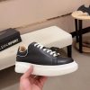 Philip Plein Leather Low-Top Sneakers Megastar Black and White