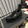 Prada Suede Fabric Sneaker in Black