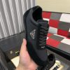 Prada Suede Fabric Sneaker in Black