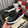 Gucci Ace Interlocking G Black Leather Platform Sneakers