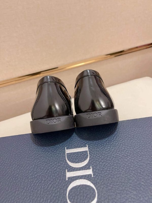 Dior Granville Black Polished Calfskin Loafers