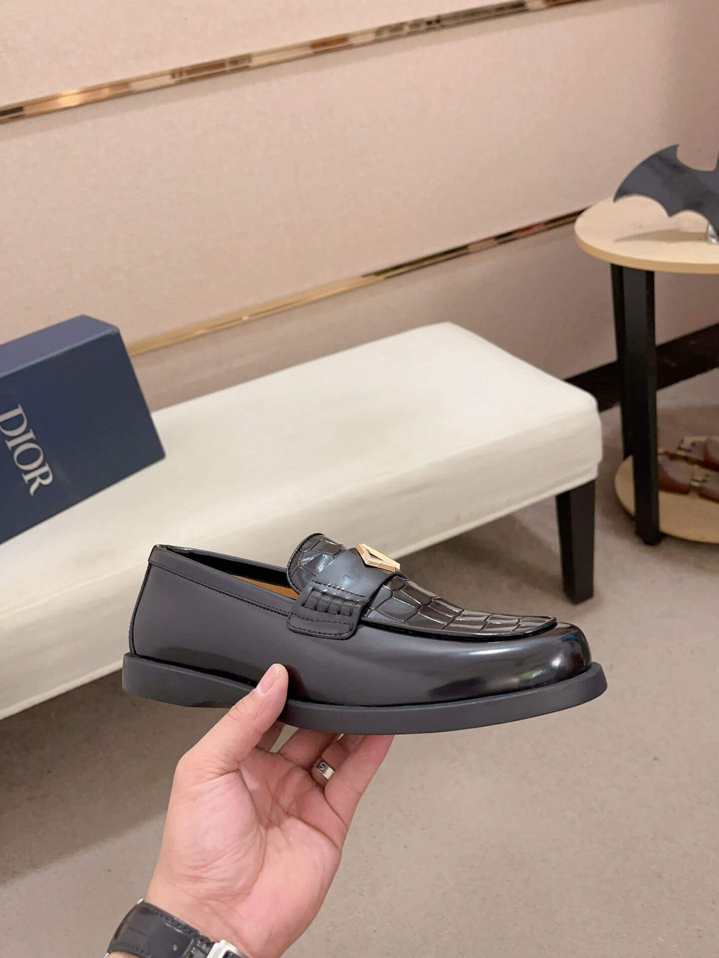 Dior Granville Black Polished Calfskin Loafers 2 Dior Granville Black Polished Calfskin Loafers - Image 2