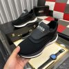 Boss Black Mixed Materials Slip-On Trainer