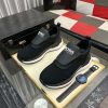 Boss Black Mixed Materials Slip-On Trainer