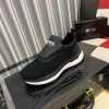 Boss Black Mixed Materials Slip-On Trainer