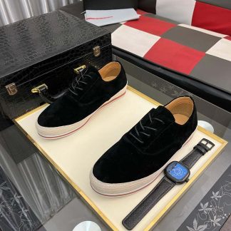 Prada Men's Black Suede Sneakers