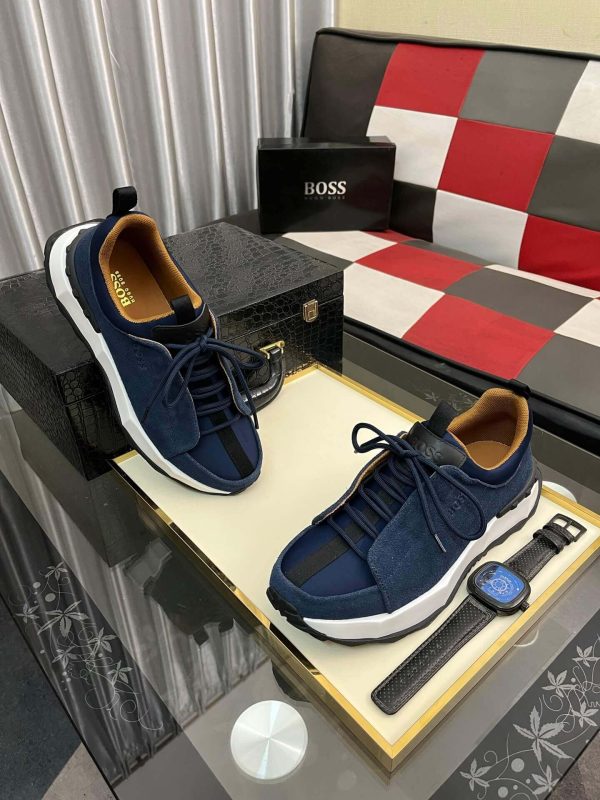 blueBOSSbrandsneaker_8 BOSS Blue Esquisse Suede Sneaker