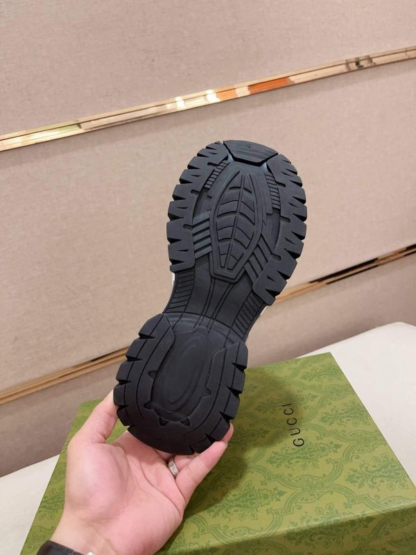 Gucci Rhyton Sneaker with Navy Jumbo GG Canvas