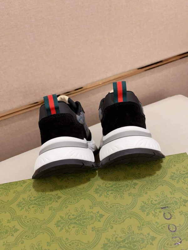 Gucci Rhyton Sneaker with Navy Jumbo GG Canvas