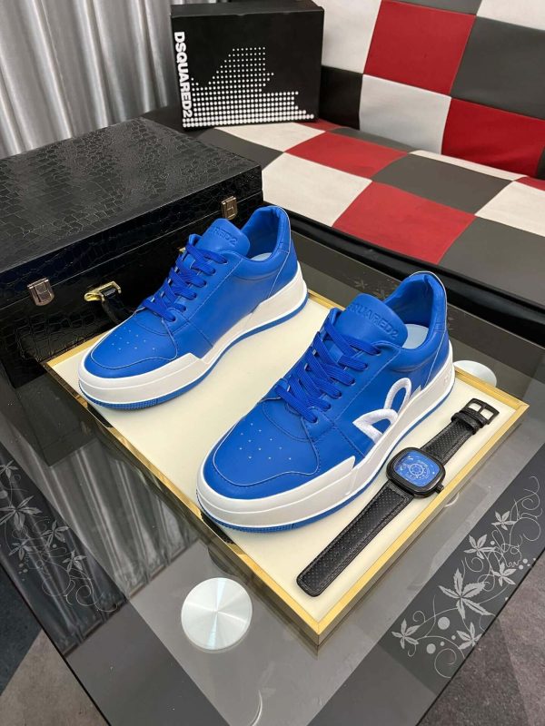 DSQUARED2 DSQ D2 Blue Low-Top Sneakers
