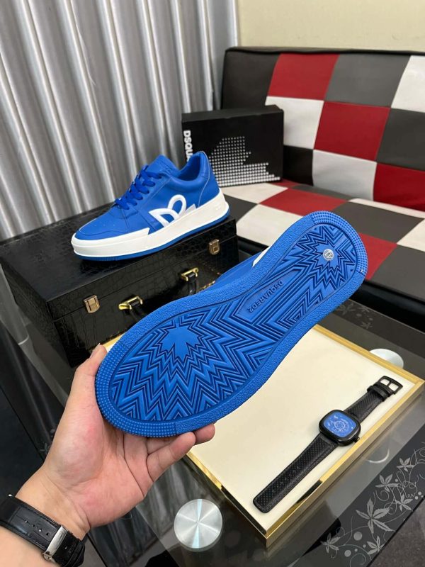 DSQUARED2 DSQ D2 Blue Low-Top Sneakers