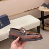 Dior Granville Brown Polished Calfskin Loafers