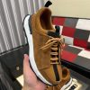 brownsuedeBOSSsneakerwithawhitemidsole_blackaccentstripe_andlightbrownlaces_9 BOSS Brown Esquisse Suede Sneaker