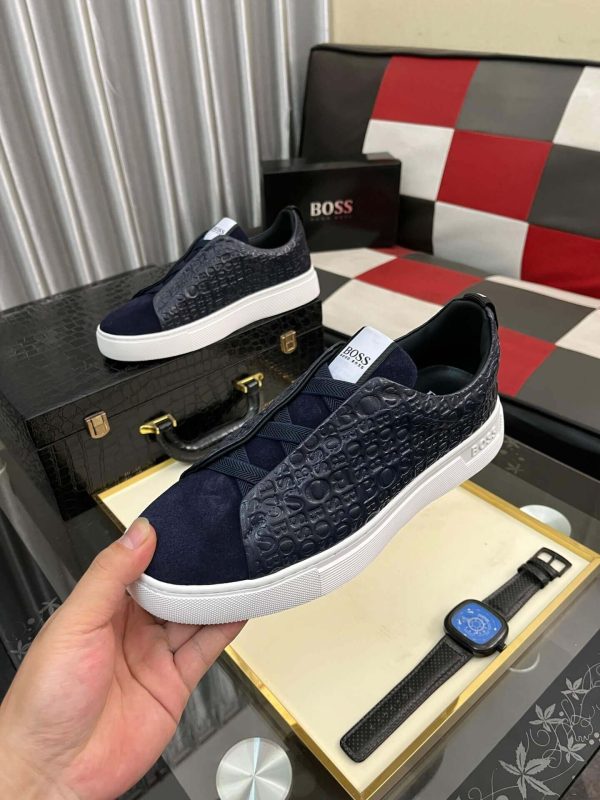 BOSS Gary Italian Sneaker Navy