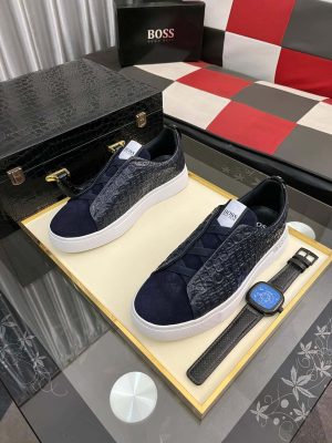 BOSS Gary Italian Sneaker Navy