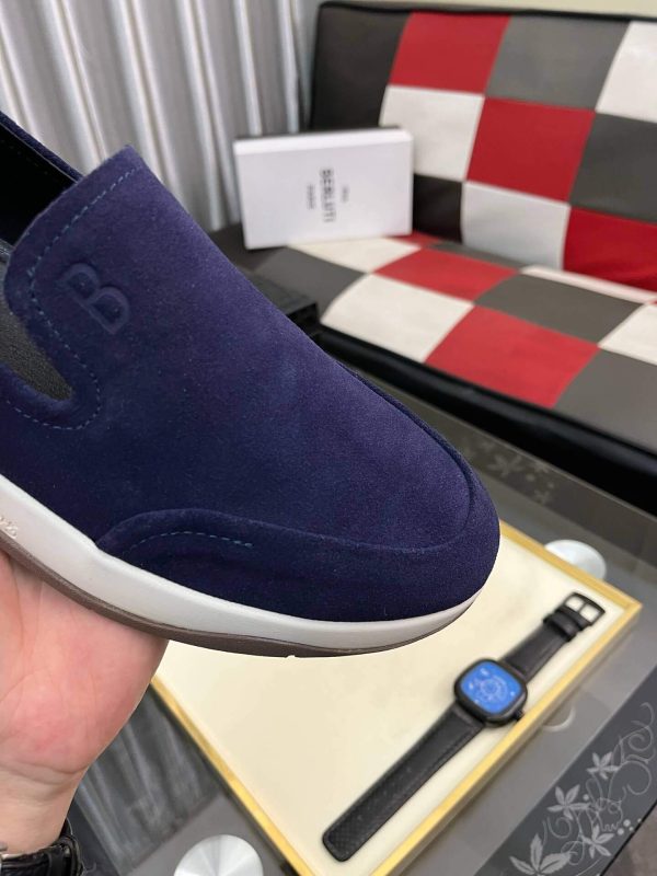 navyblueBerlutiEchappeeSuedeCalfLoafer_7 Berluti Echappée Purple Suede Calf Loafer