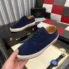 navybluePradamen_sshoewithatanleatherliningandalayeredsoleconsistingofawhitemidsoleandabraidedjuteoutsole_9 Prada Men's Navy Suede Sneakers