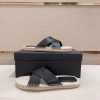 Zegna Black Suede Espadrille Sandals