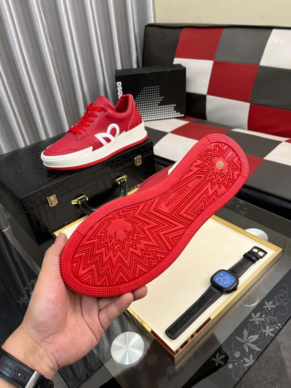 redandwhiteDsquared2sneaker_3 DSQUARED2 DSQ D2 Low-Top Red Sneakers