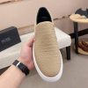BOSS Leather Slip-On Shoes With Logo Vamp in Beige