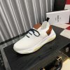 White Berluti Shadow Knit and Lagoon Calf Sneaker