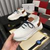 White Berluti Shadow Knit and Lagoon Calf Sneaker