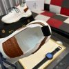 White Berluti Shadow Knit and Lagoon Calf Sneaker