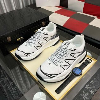 Givenchy White and Black Runner Sneakers