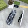 whiteGucciflip-flopwithagreensnake_10 (1) Gucci Gucci Logo Grey Thong Sandals with Double G
