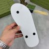 whiteGucciflip-flopwithagreensnake_4 Gucci Gucci Logo Grey Thong Sandals with Double G