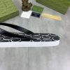 whiteGucciflip-flopwithagreensnake_7 Gucci Gucci Logo Grey Thong Sandals with Double G