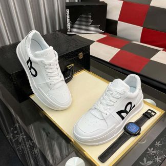 DSQUARED2 DSQ D2 Low-Top White Sneakers