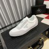 Prada Suede Fabric Sneaker in Grey/White