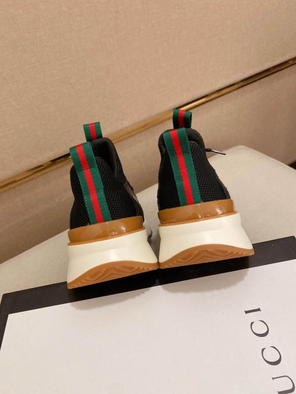Gucci Black GG Supreme Canvas Sneakers with Double G