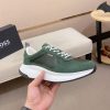 BOSS TTNM EVO Green Trainers with Ribbed Sole