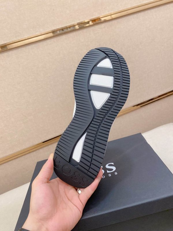 BOSS TTNM EVO  Grey Trainers with Ribbed Sole