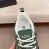 BOSS TTNM EVO Green Trainers with Ribbed Sole