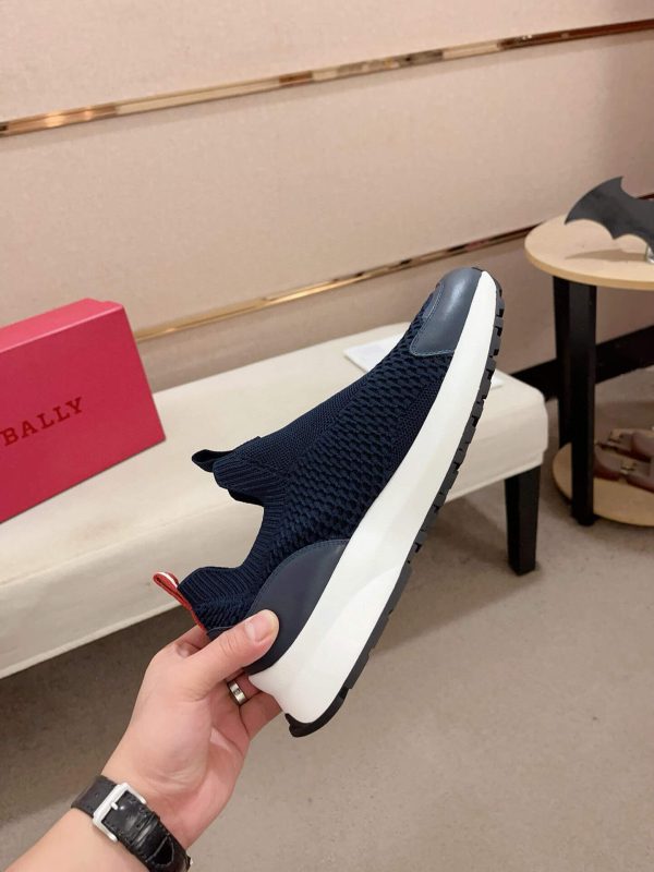 Bally Dewan Outline Sneaker In Blue Knit