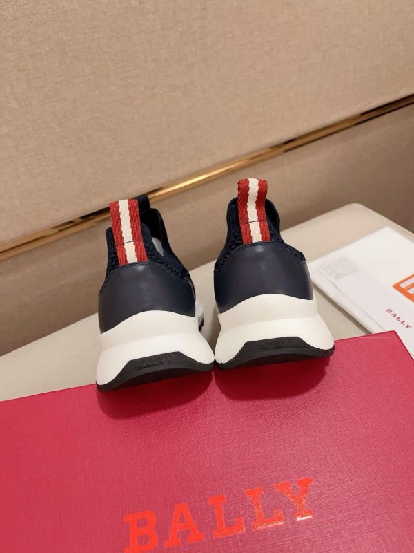 Bally Dewan Outline Sneaker In Blue Knit