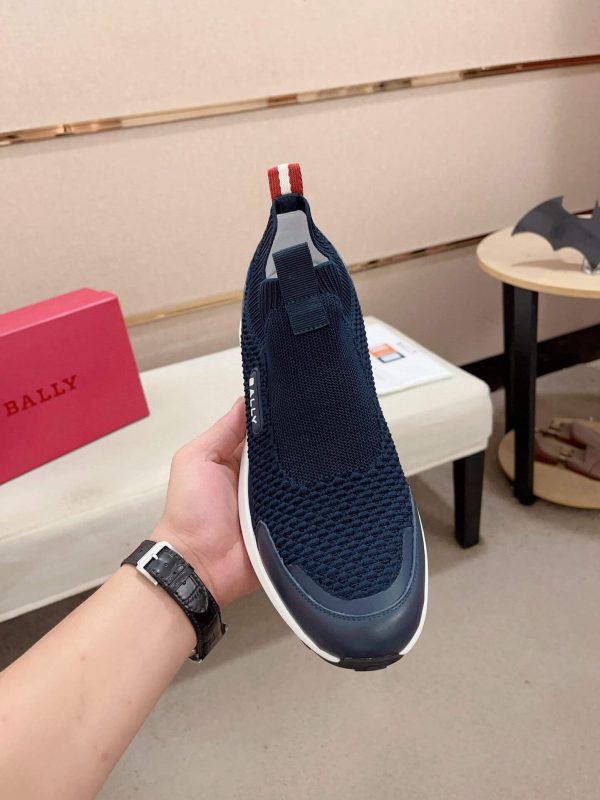 Bally Dewan Outline Sneaker In Blue Knit