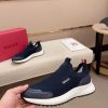 Bally Dewan Outline Sneaker In Blue Knit