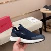 Bally Dewan Outline Sneaker In Blue Knit