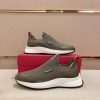 Bally Dewan Outline Sneaker In Olive Knit